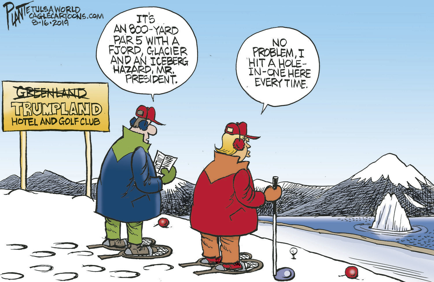 Bruce Plante Cartoon: Trump and Greenland